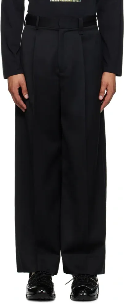 Simone Rocha Black Pleated Trousers