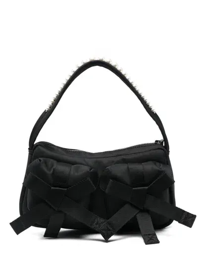 Simone Rocha Classic Bow Shoulder Bag In Black