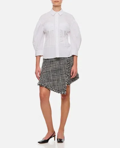 Simone Rocha Corset Seaming Shirt In White