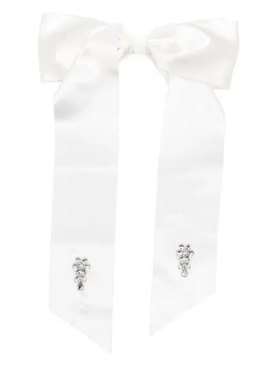 Simone Rocha Crystal-embellished Hair Clip In Neutrals