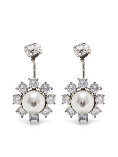 Simone Rocha Double-ended Earrings In Silver