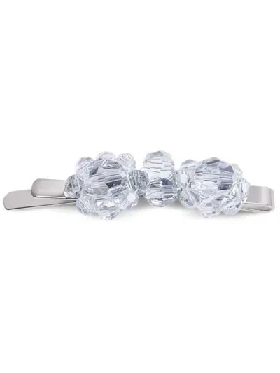 Simone Rocha Flower Hair Clip In Silber