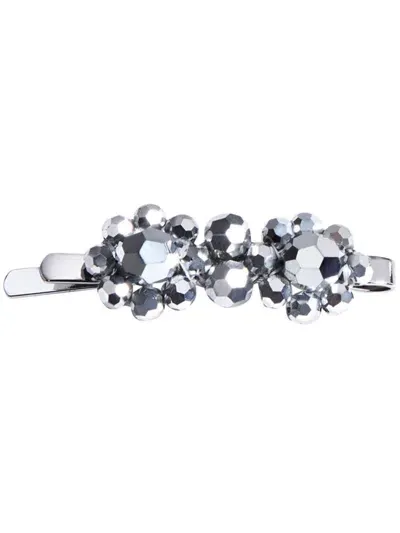 Simone Rocha Flower Hair Clip In Silver