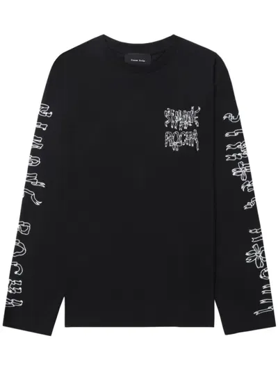 Simone Rocha Graphic Logo-print Sweatshirt In 黑色