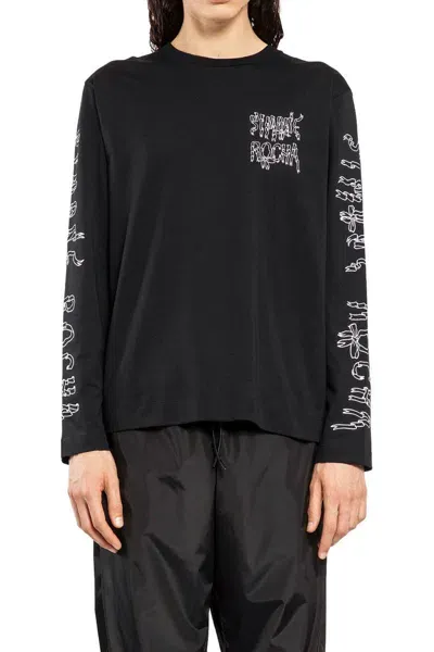 Simone Rocha Graphic Logo-print Cotton Top In Multicolor