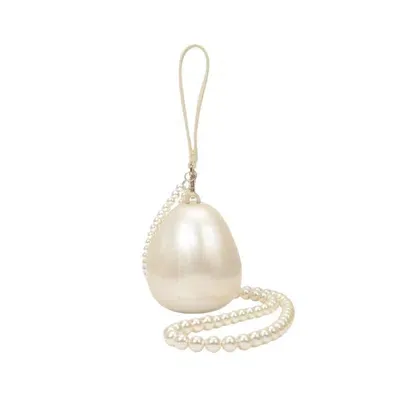 Simone Rocha Nano Egg Faux-pearl Clutch Bag In Neutrals