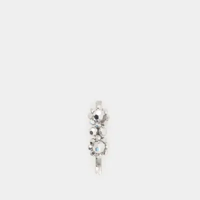 Simone Rocha Mini Flower Hair Clip In Grey