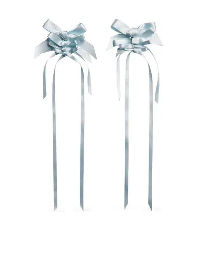 Simone Rocha Multi-bow Drip Earrings In Blue