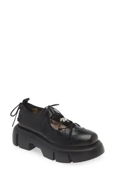 Simone Rocha Sneakers Ghillie Brogue -  - Cuir - Noir In Black