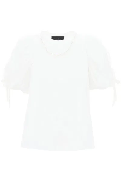 Simone Rocha Puff Sleeves T-shirt In White