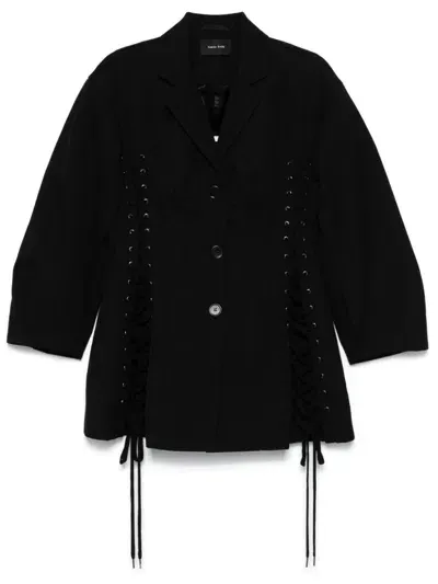 Simone Rocha Sculpted Corset Jacket In Black