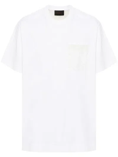 Simone Rocha Sheer Lace-panel T-shirt In White