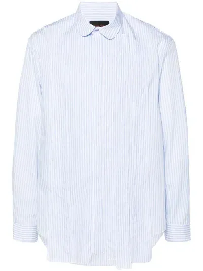 Simone Rocha Striped Shirt In Blue