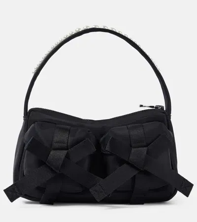 Simone Rocha Utility Bow Embellished Shoulder Bag In Black