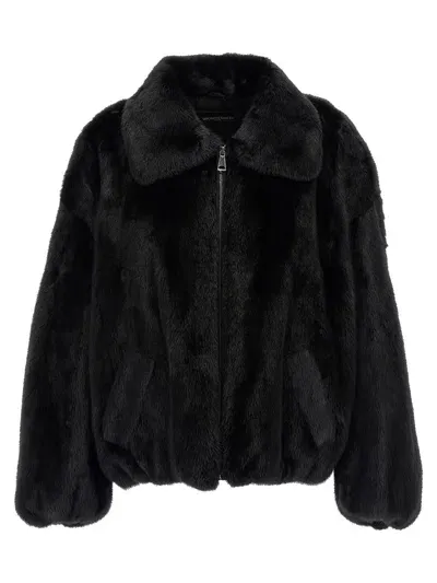 Simonetta Ravizza Dino Fur Black In Schwarz