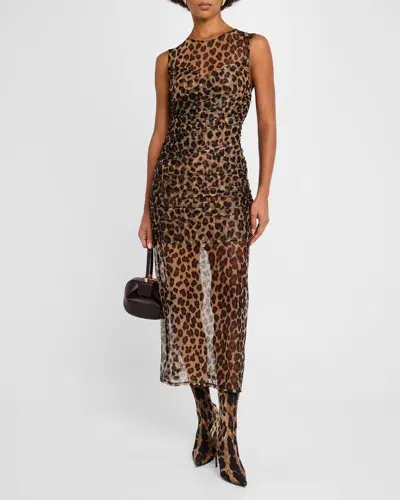 Simonmiller Kinny Mesh Dress In Leopard