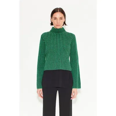 Simonmiller Peep Textured Knit Sweater In Gummy Green