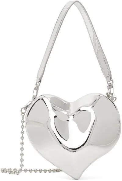 Simonmiller Silver Molded Heart Bag In 45002 Silver