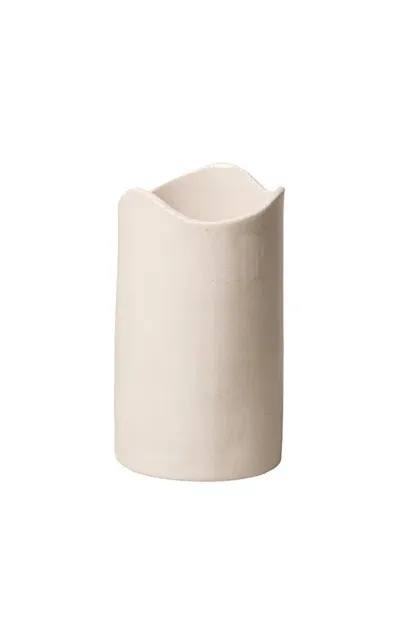 Sin Swell Ceramic Utensil Holder In White