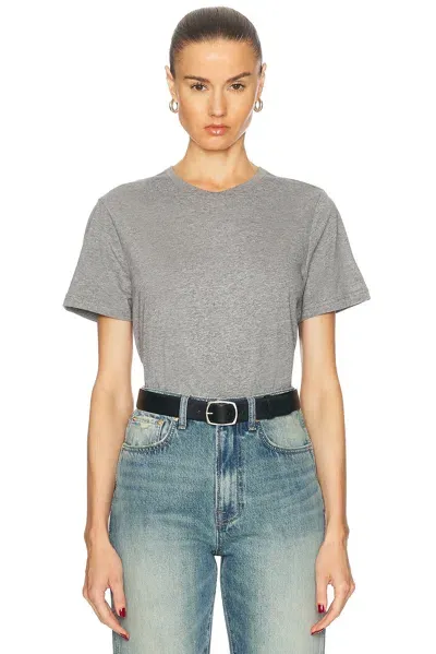 Skall Studio Andy Tee Top In Mid Grey Melange