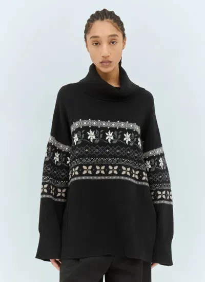 Skall Studio Leonora T-neck Sweater In Black