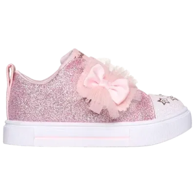 Skechers Girls   Glitter Gems In Pink/white