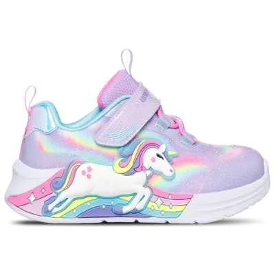 Skechers Girls   Unicorn Chaser In Purple/multi