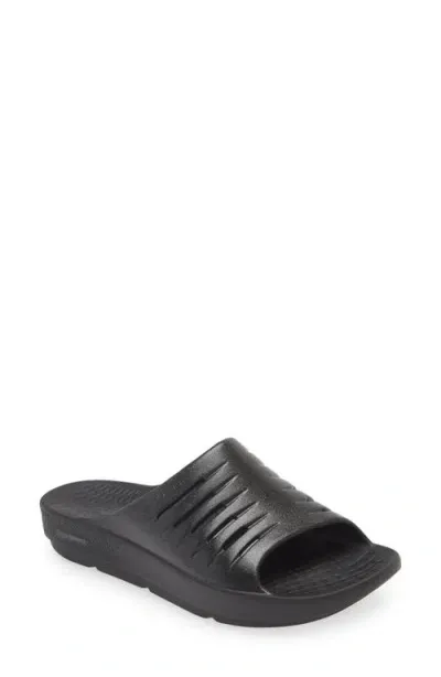 Skechers Go Recover Refresh Glam Up Slide Sandal In Black