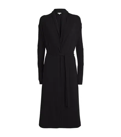 Skin Pima Cotton-blend Nina Robe In Black