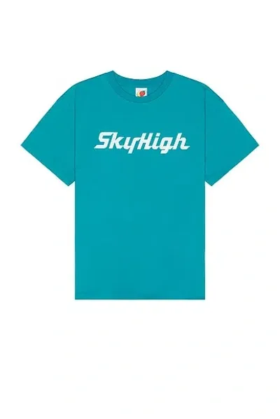 Sky High Farm Workwear Sky High Farm Man T-shirt Turquoise Size Xl Organic Cotton In Teal