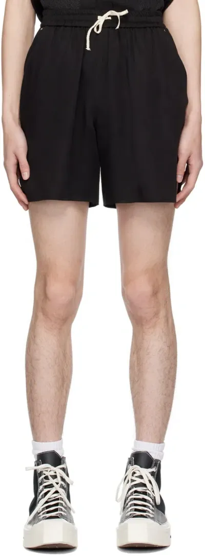 Small Talk Studio Black Drawstring Shorts