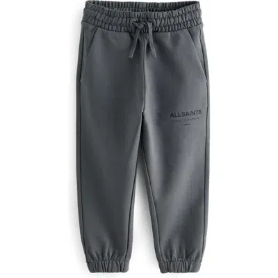 Smallsaints By Allsaints Kids' Underground Logo Cotton Joggers In Grey