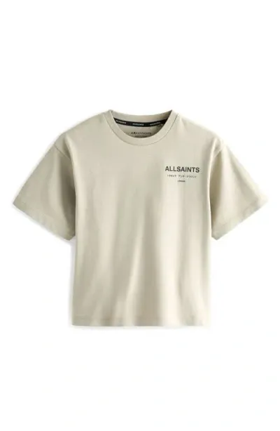 Smallsaints By Allsaints Kids' Underground Oversize Logo Graphic T-shirt In Natural