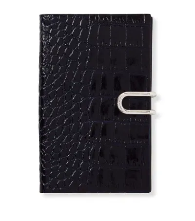 Smythson Leather Mara A6 2025 Diary In Navy