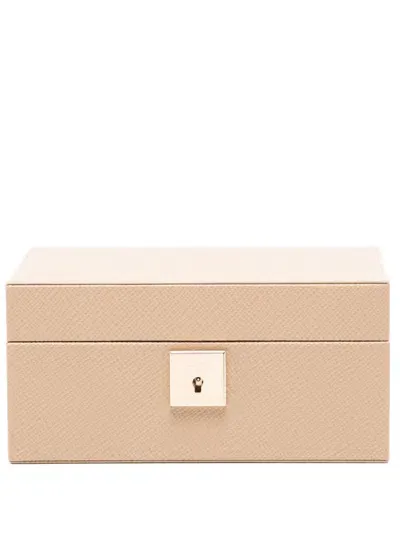 Smythson Panama Jewellery Box In Neutrals