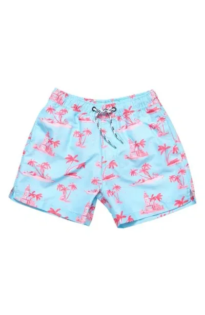 Snapper Rock Boys' Lighthouse Island Sustainable Swim Short - Little Kid, Big Kid In Blue