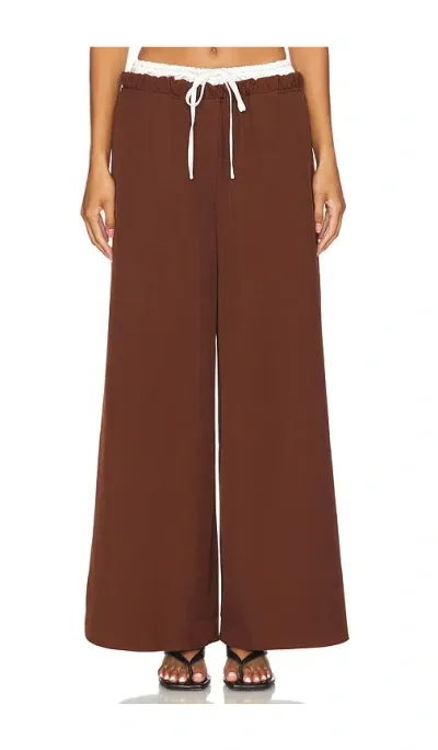 Sndys X Revolve Lucia Pants In Brown