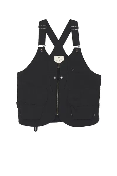 Snow Peak Takibi Ripstop Vest In Black