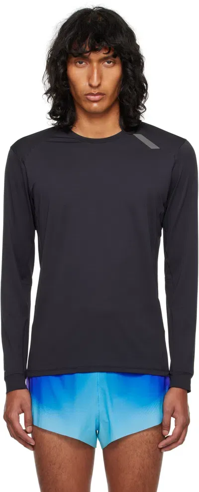 Soar Black Long Sleeve Tech T-shirt