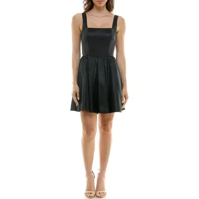 Socialite Bow Detail Minidress In Black