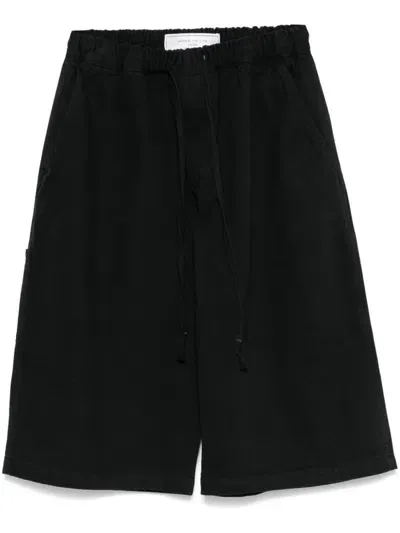 Société Anonyme Drawstring Bermuda Shorts In Black