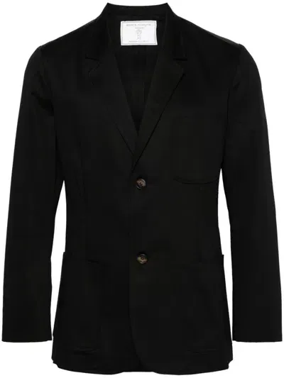 Société Anonyme Notched-lapel Single-breasted Blazer In Black Pl