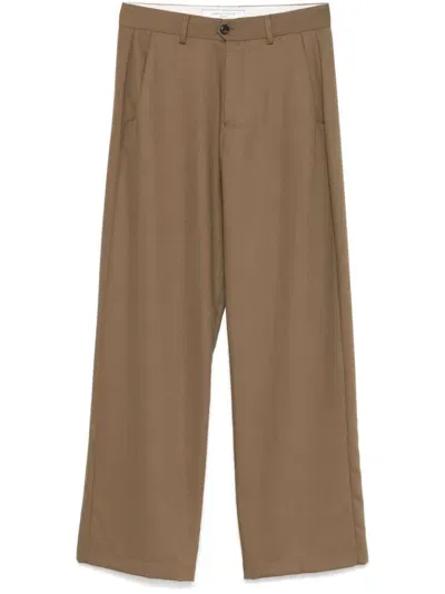 Société Anonyme Red Cross Trousers In Brown