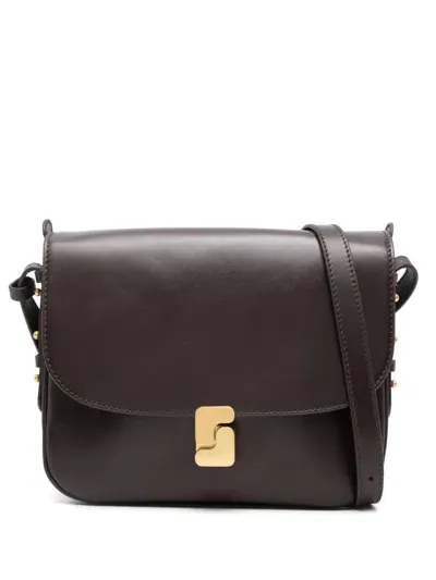 Soeur Mini Bellissima Leather Shoulder Bag In Noir