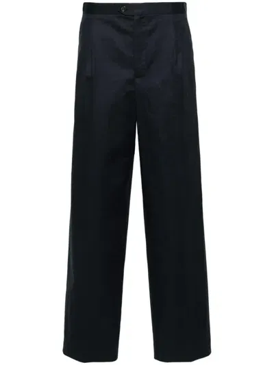 Soeur Pressed-crease Straight-leg Trousers In Blue