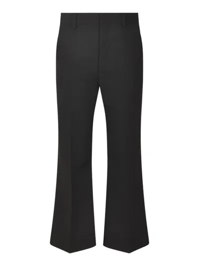 Sofie D'hoore Flare Cuffs Plain Trousers In Black