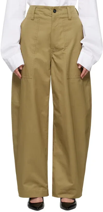 Sofie D'hoore Khaki Phoenix Trousers In Pepper