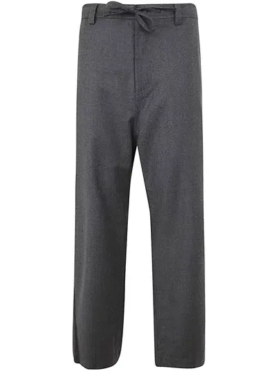 Sofie D'hoore Sofie D Hoore Low Crotch Pants With Zipper And Drawstring Clothing In Grey