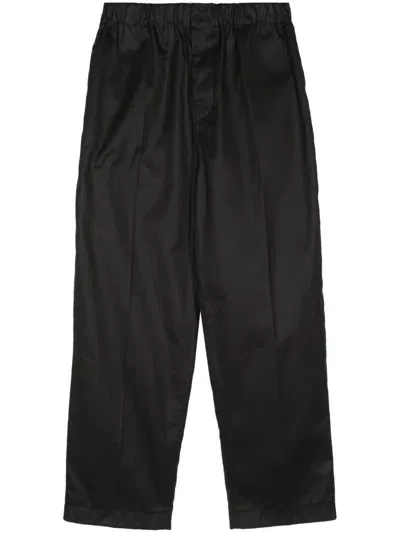 Sofie D'hoore Pipers Cotton Tapered Trousers In Black