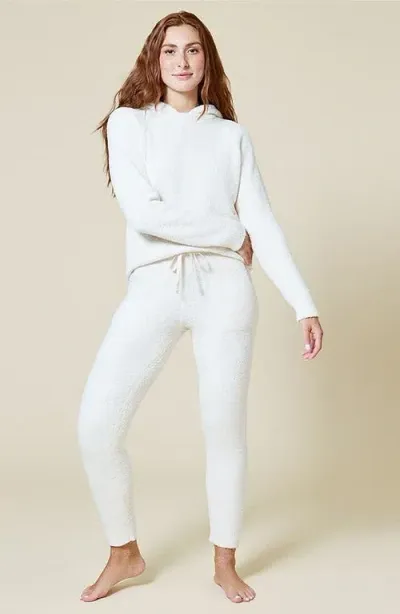 Softies Solid Marshmallow Hoodie And Jogger Lounge Set In Almond